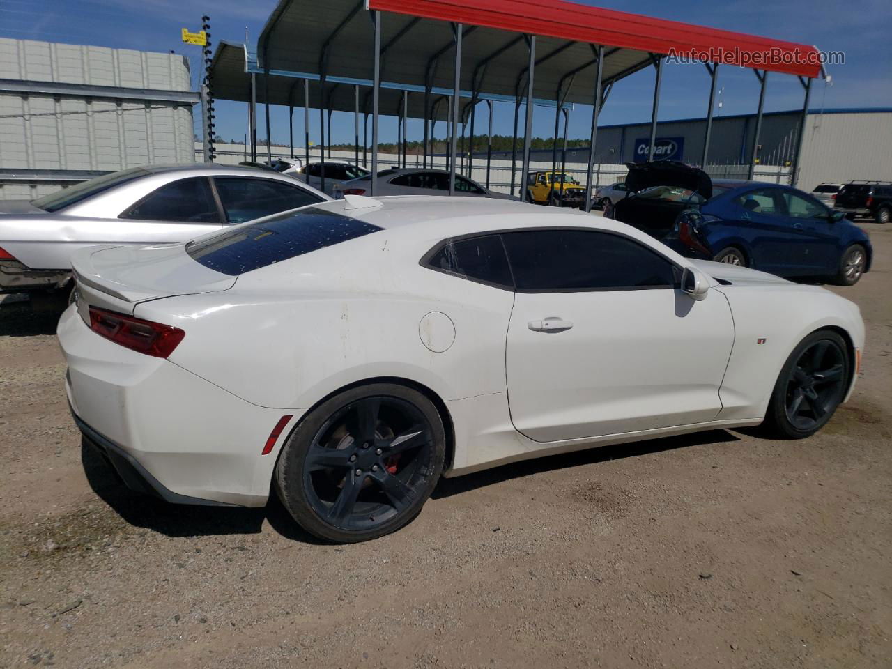 2018 Chevrolet Camaro Lt White vin: 1G1FB1RS0J0133902