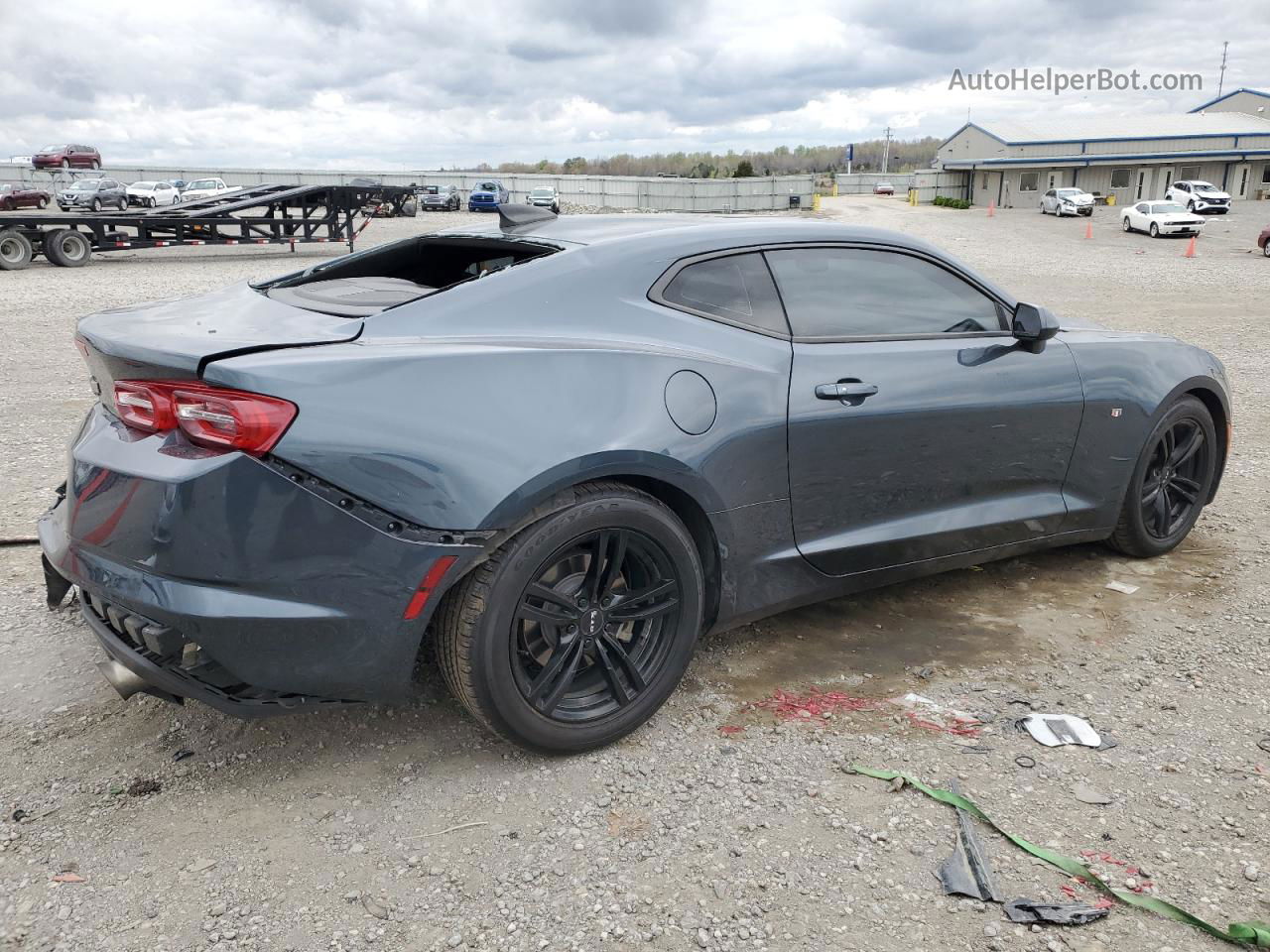 2020 Chevrolet Camaro Ls Blue vin: 1G1FB1RS0L0102037