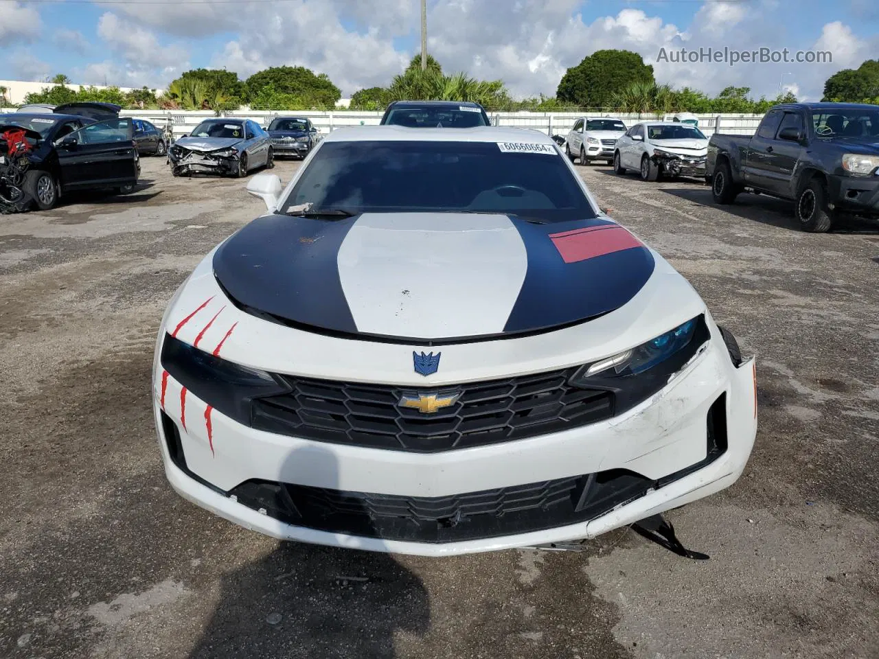 2020 Chevrolet Camaro Ls White vin: 1G1FB1RS0L0116357