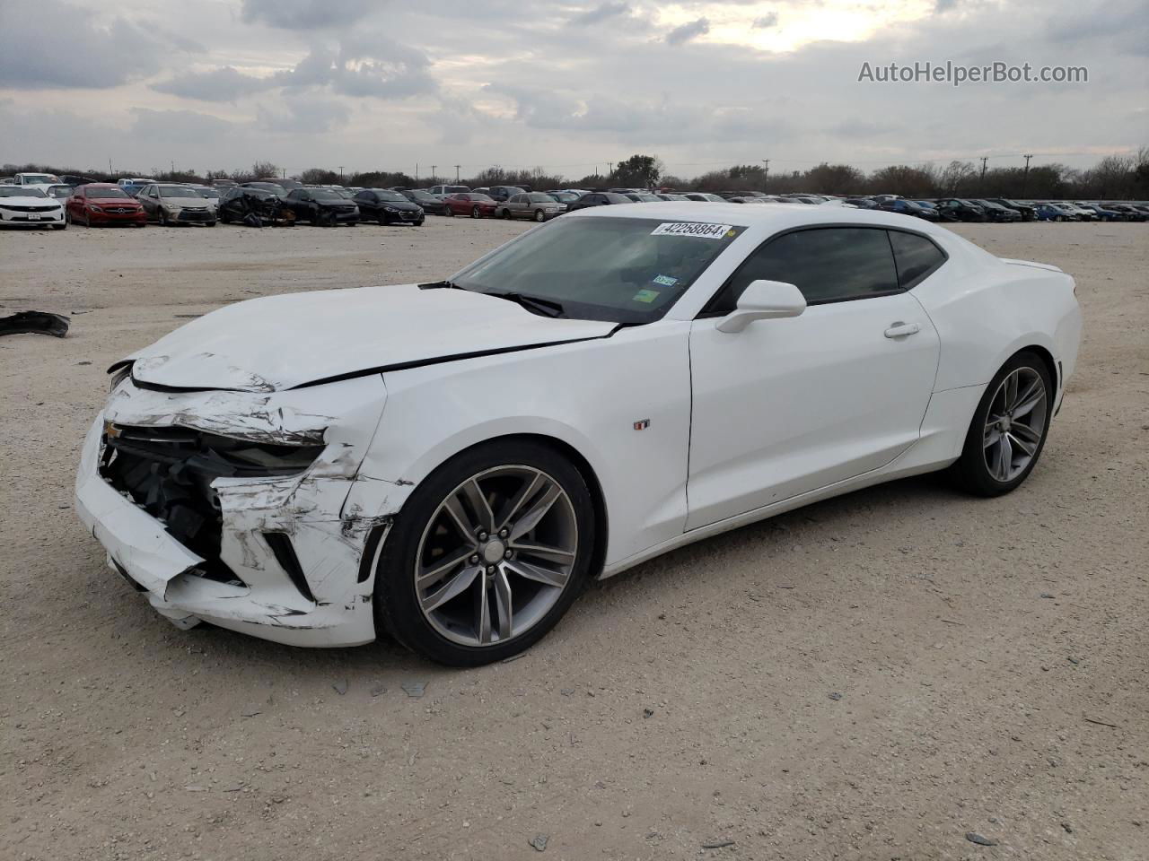 2018 Chevrolet Camaro Lt White vin: 1G1FB1RS1J0105316