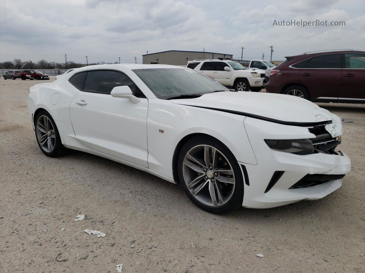 2018 Chevrolet Camaro Lt White vin: 1G1FB1RS1J0105316