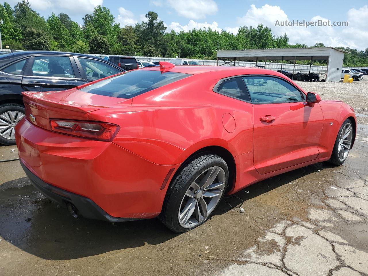 2018 Chevrolet Camaro Lt Red vin: 1G1FB1RS1J0129597