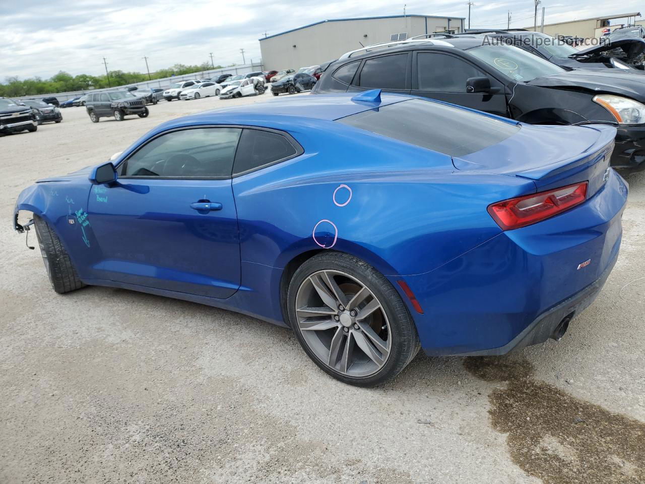 2018 Chevrolet Camaro Lt Blue vin: 1G1FB1RS1J0137957