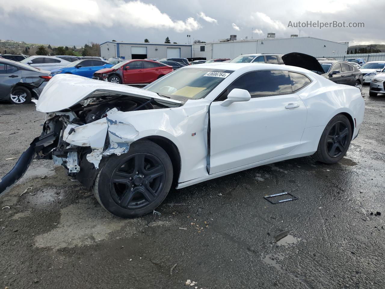 2018 Chevrolet Camaro Lt White vin: 1G1FB1RS1J0146920