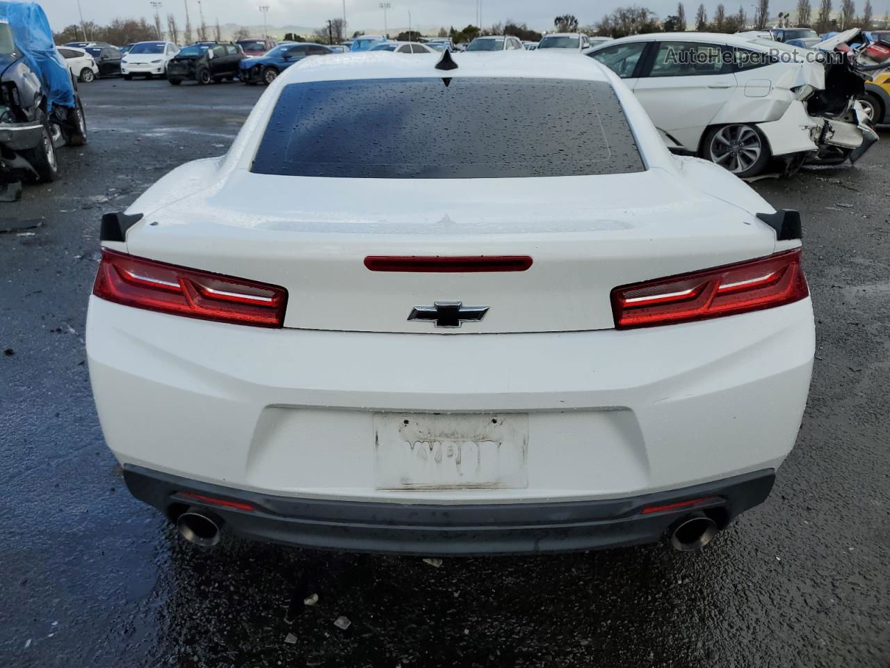 2018 Chevrolet Camaro Lt White vin: 1G1FB1RS1J0146920