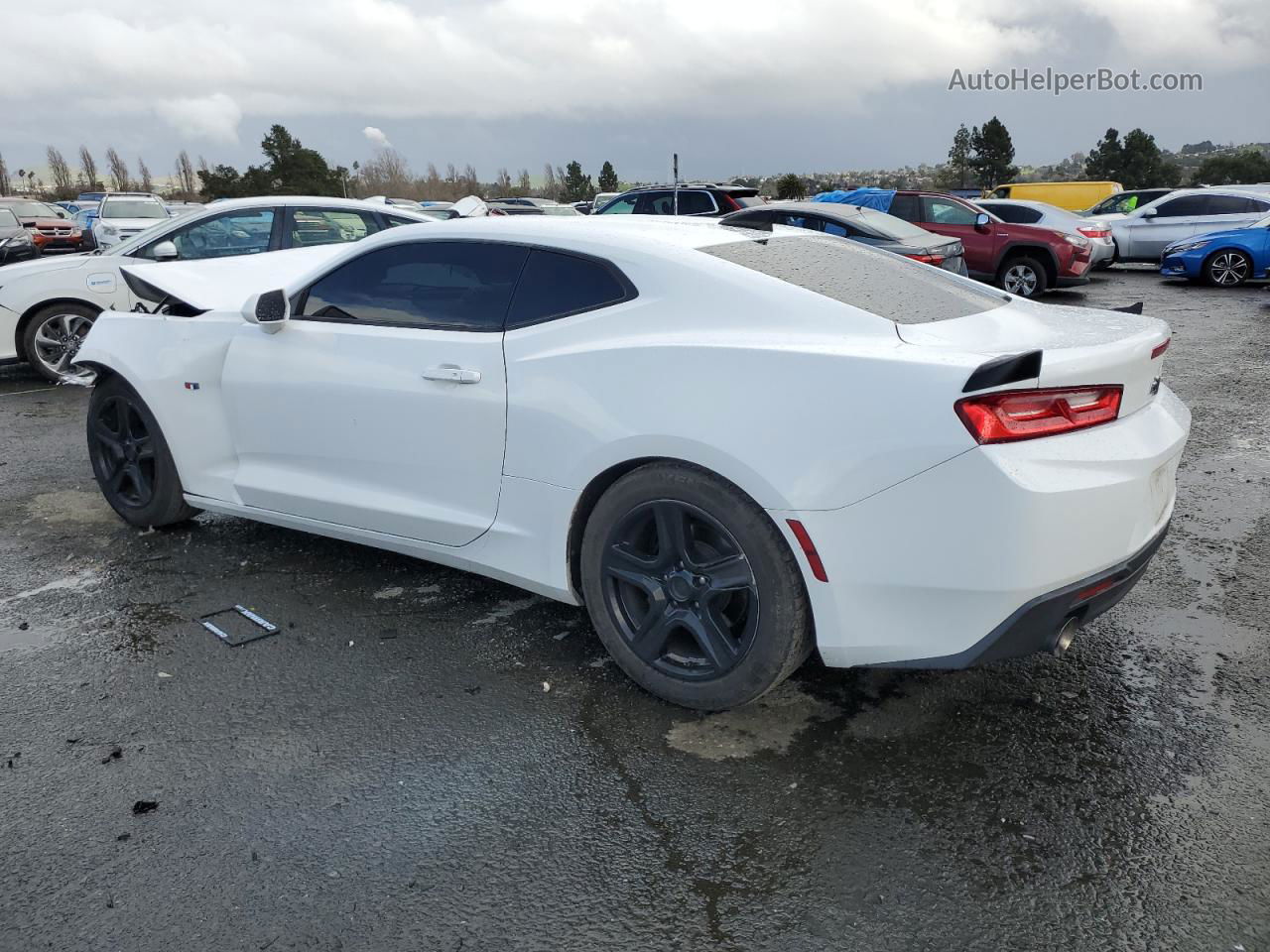 2018 Chevrolet Camaro Lt White vin: 1G1FB1RS1J0146920