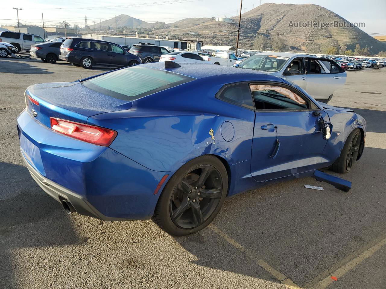 2018 Chevrolet Camaro Lt Blue vin: 1G1FB1RS1J0190402