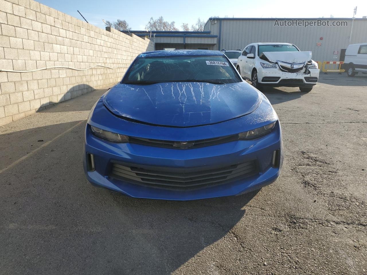 2018 Chevrolet Camaro Lt Blue vin: 1G1FB1RS1J0190402