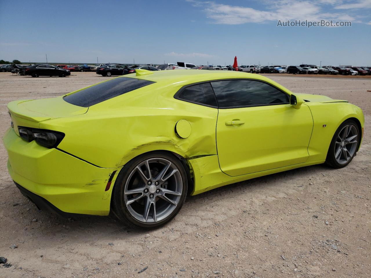 2020 Chevrolet Camaro Ls Yellow vin: 1G1FB1RS1L0109093