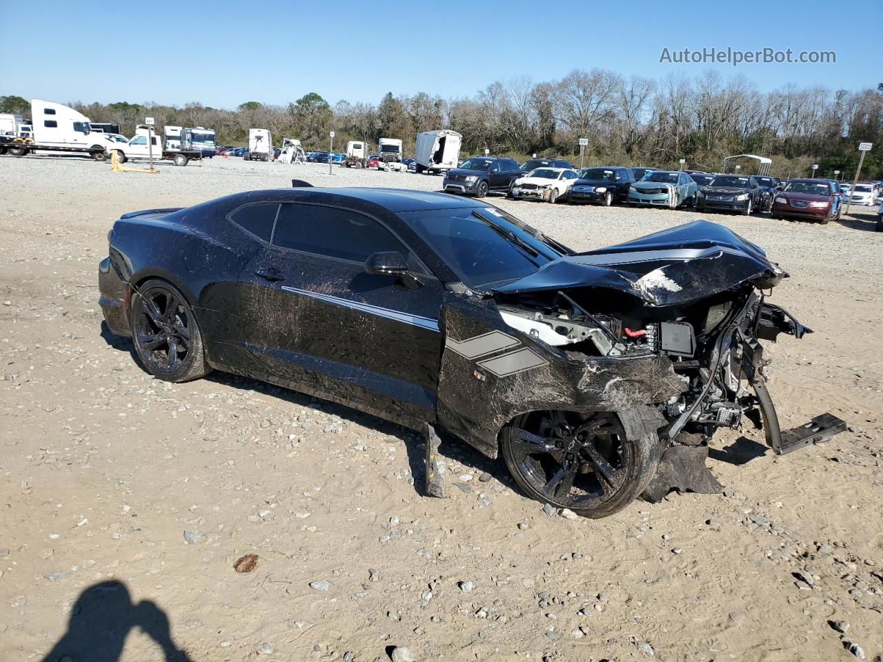 2020 Chevrolet Camaro Ls Black vin: 1G1FB1RS1L0137881