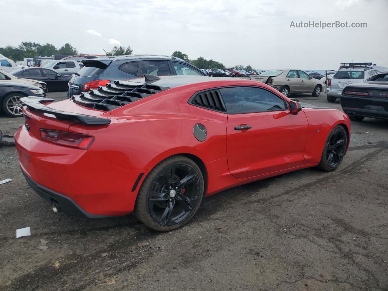 2017 Chevrolet Camaro Lt Red vin: 1G1FB1RS2H0148850