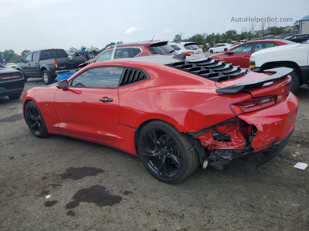 2017 Chevrolet Camaro Lt Red vin: 1G1FB1RS2H0148850