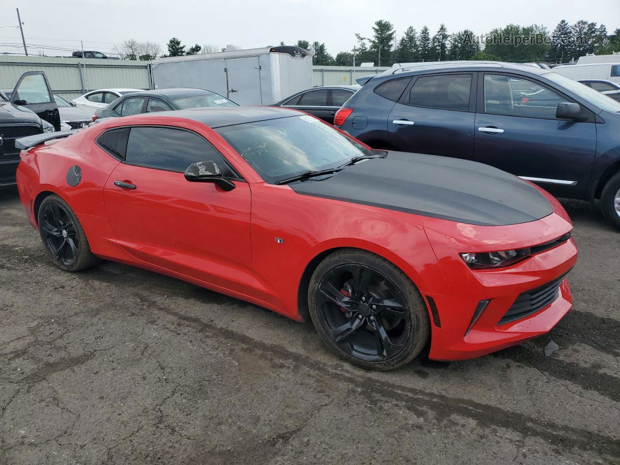 2017 Chevrolet Camaro Lt Red vin: 1G1FB1RS2H0148850