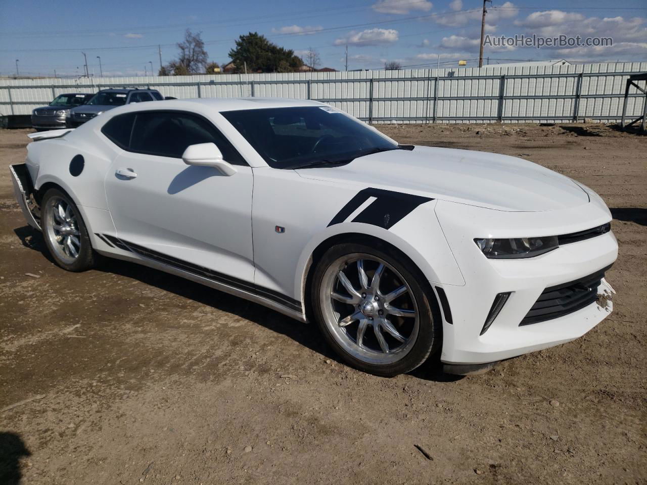 2017 Chevrolet Camaro Lt White vin: 1G1FB1RS2H0167527