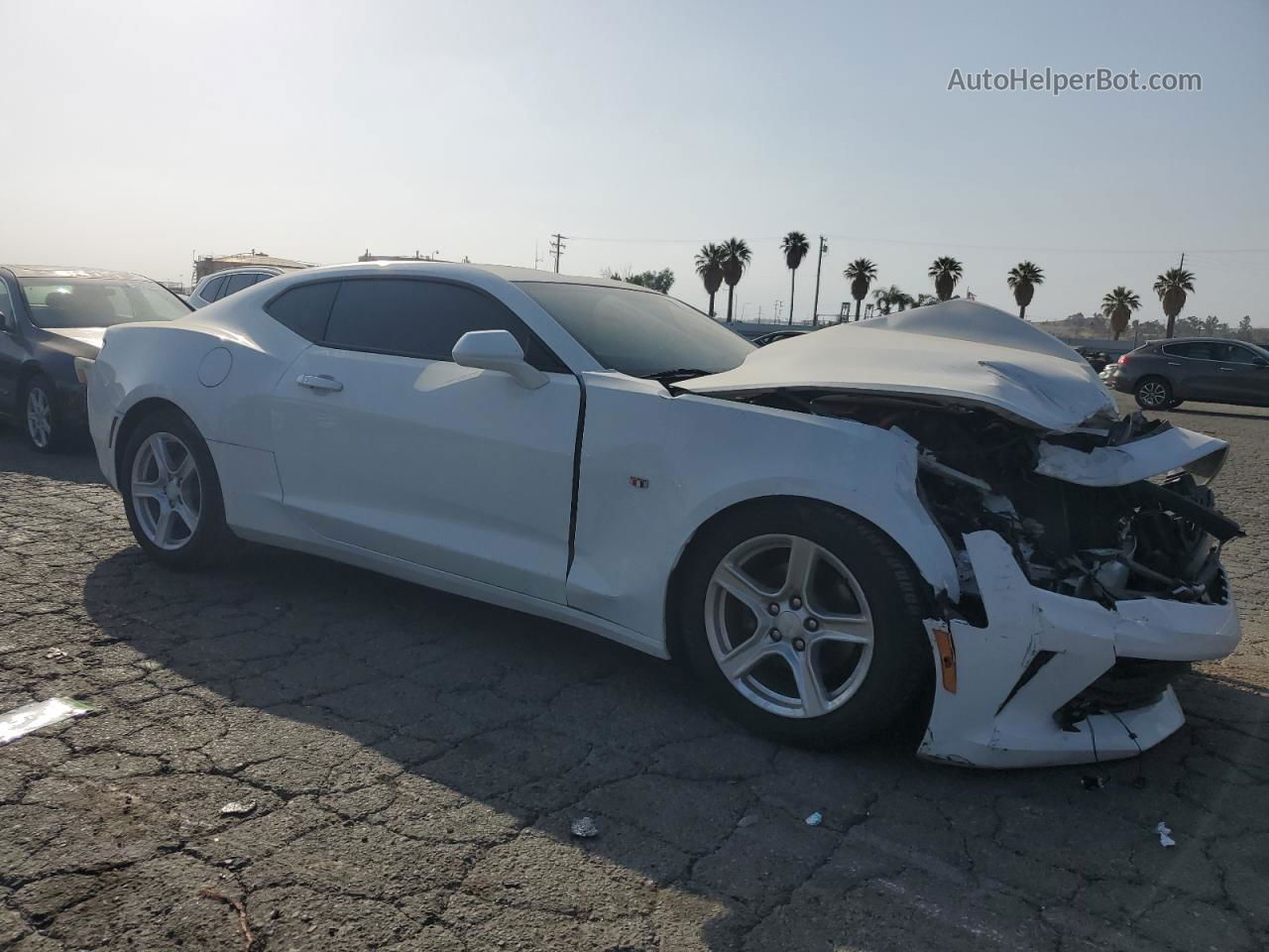 2018 Chevrolet Camaro Lt White vin: 1G1FB1RS2J0104062