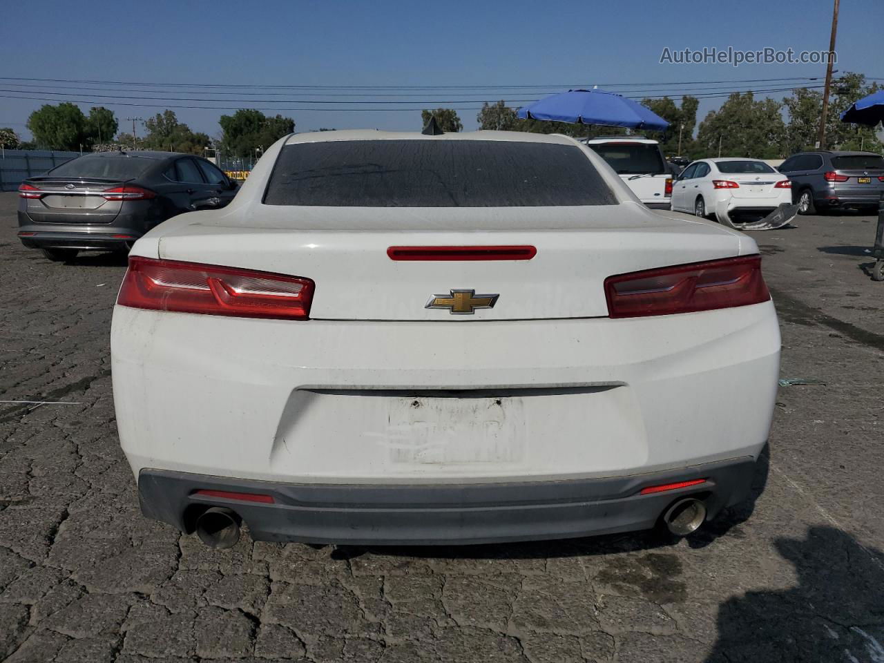 2018 Chevrolet Camaro Lt White vin: 1G1FB1RS2J0104062