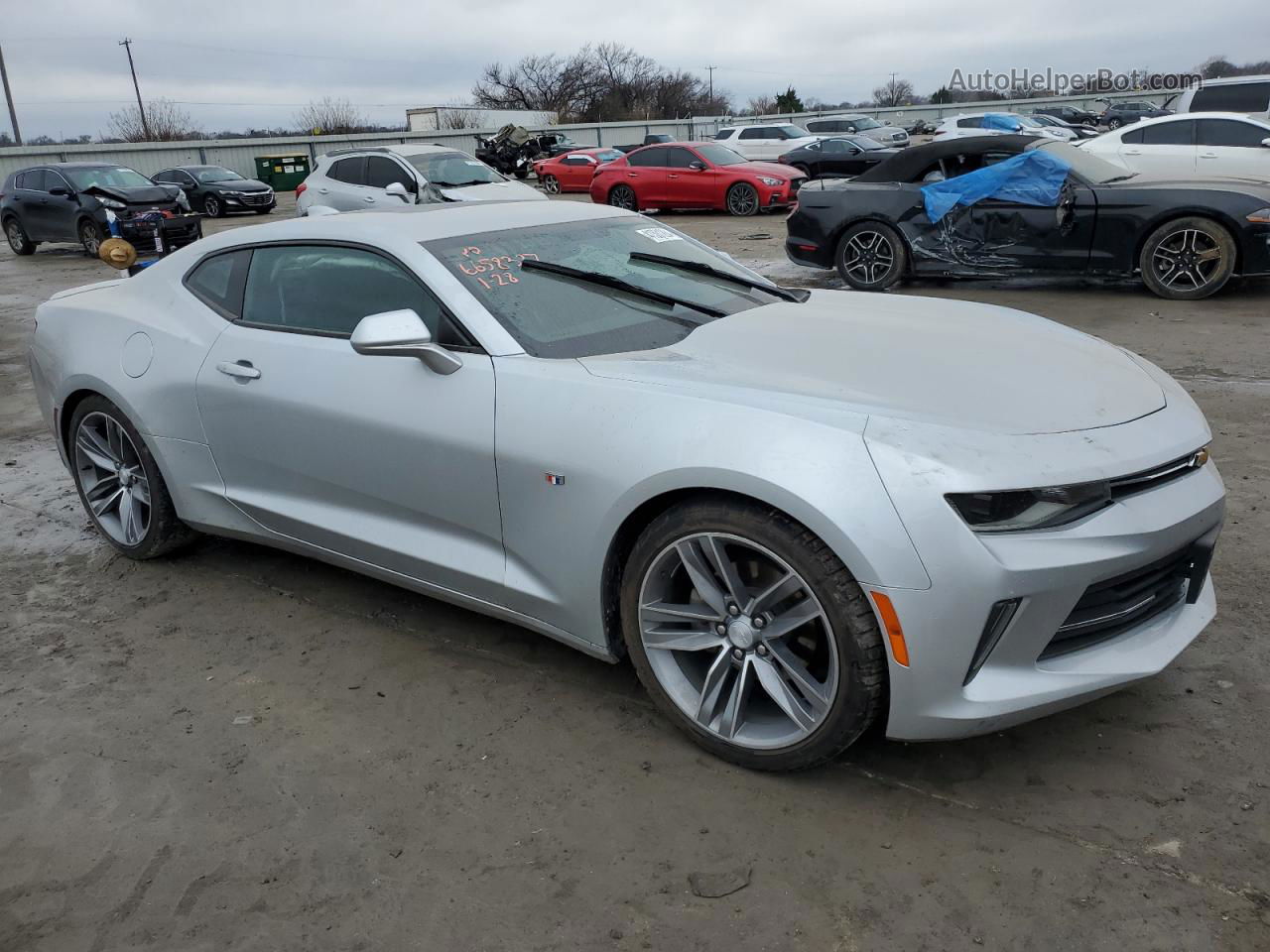 2018 Chevrolet Camaro Lt Silver vin: 1G1FB1RS2J0121699