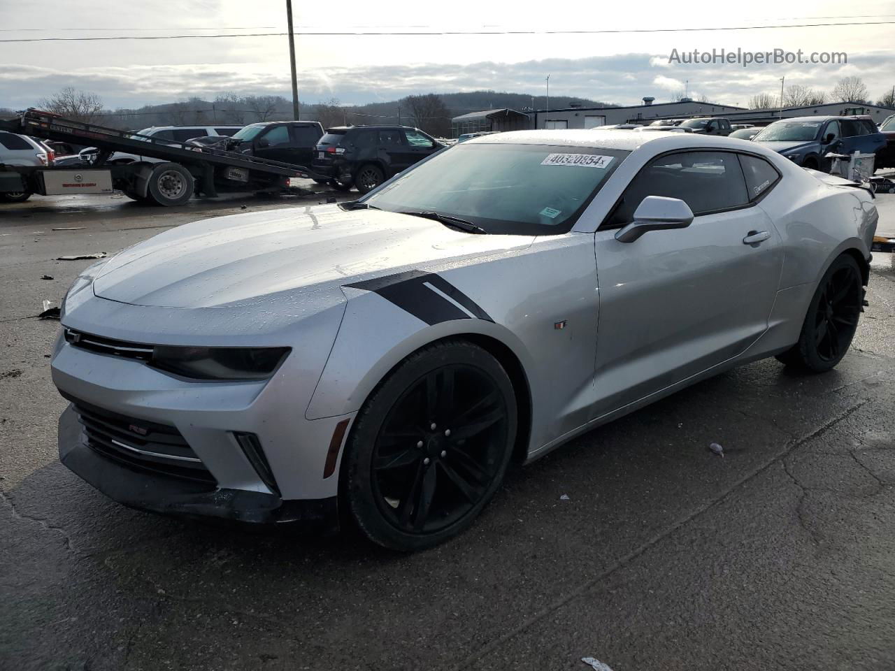 2018 Chevrolet Camaro Lt Silver vin: 1G1FB1RS2J0128023