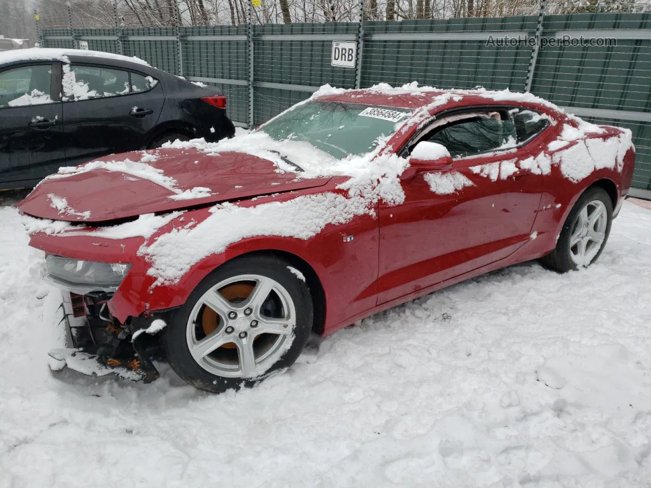 2018 Chevrolet Camaro Lt Red vin: 1G1FB1RS2J0191395