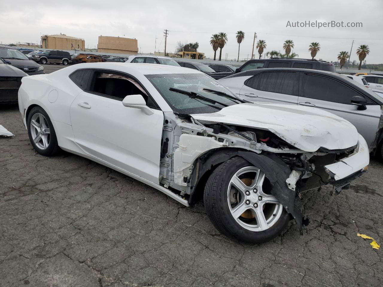 2017 Chevrolet Camaro Lt White vin: 1G1FB1RS3H0205430