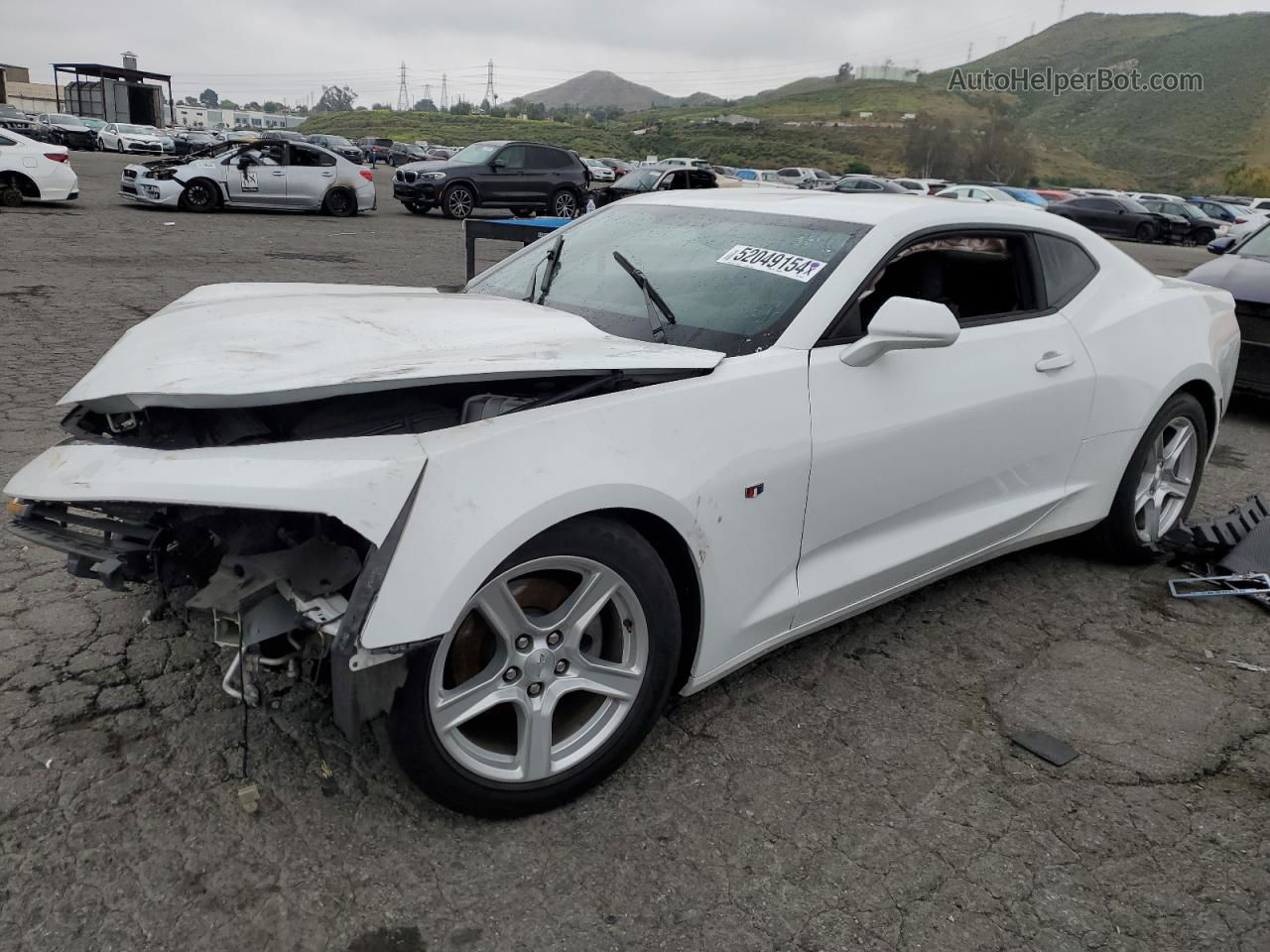 2017 Chevrolet Camaro Lt White vin: 1G1FB1RS3H0205430