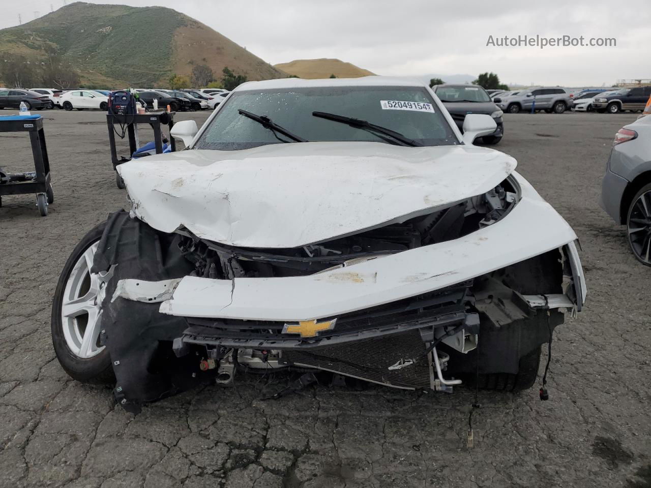 2017 Chevrolet Camaro Lt White vin: 1G1FB1RS3H0205430