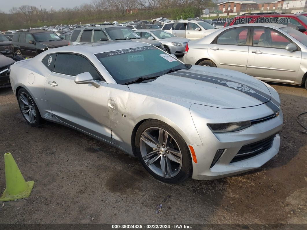 2018 Chevrolet Camaro 1lt Silver vin: 1G1FB1RS3J0119296