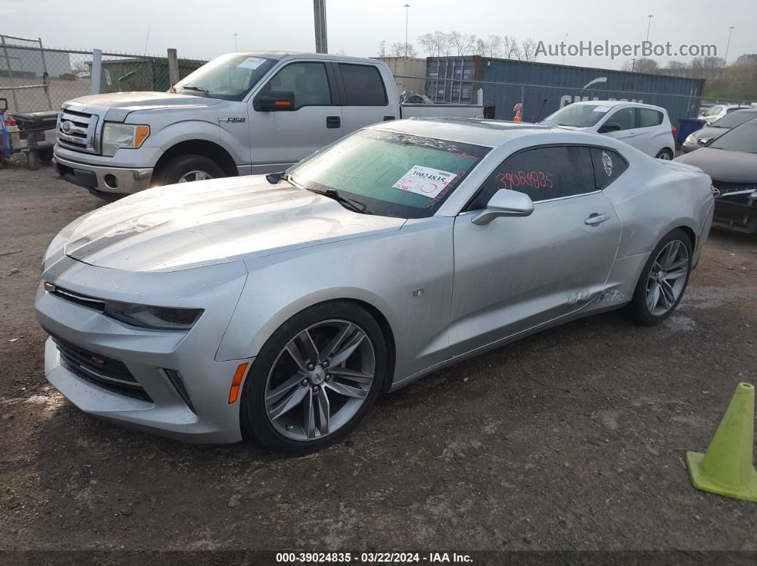 2018 Chevrolet Camaro 1lt Silver vin: 1G1FB1RS3J0119296