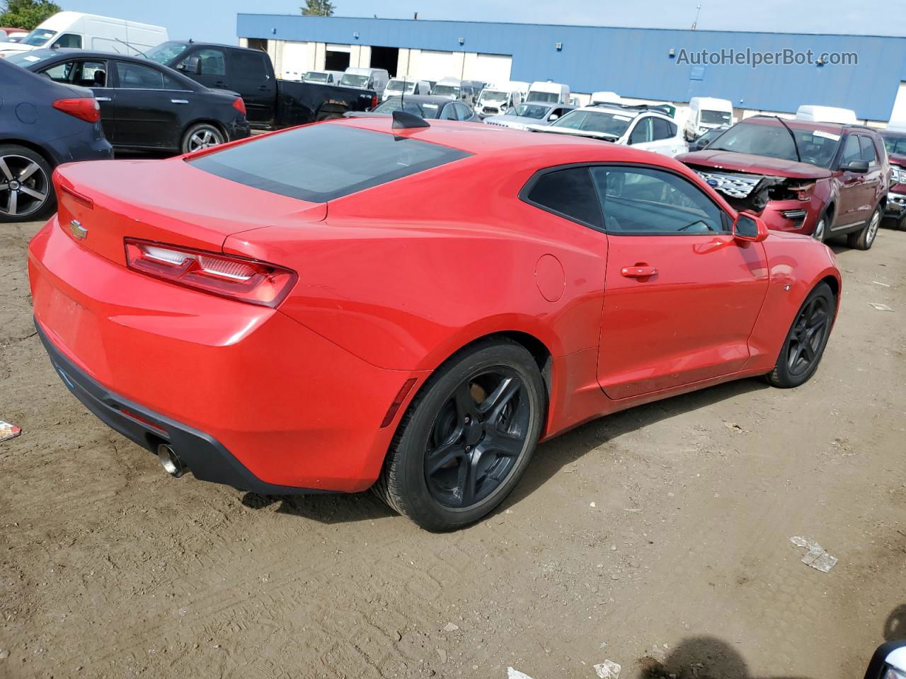 2018 Chevrolet Camaro Lt Red vin: 1G1FB1RS3J0120187