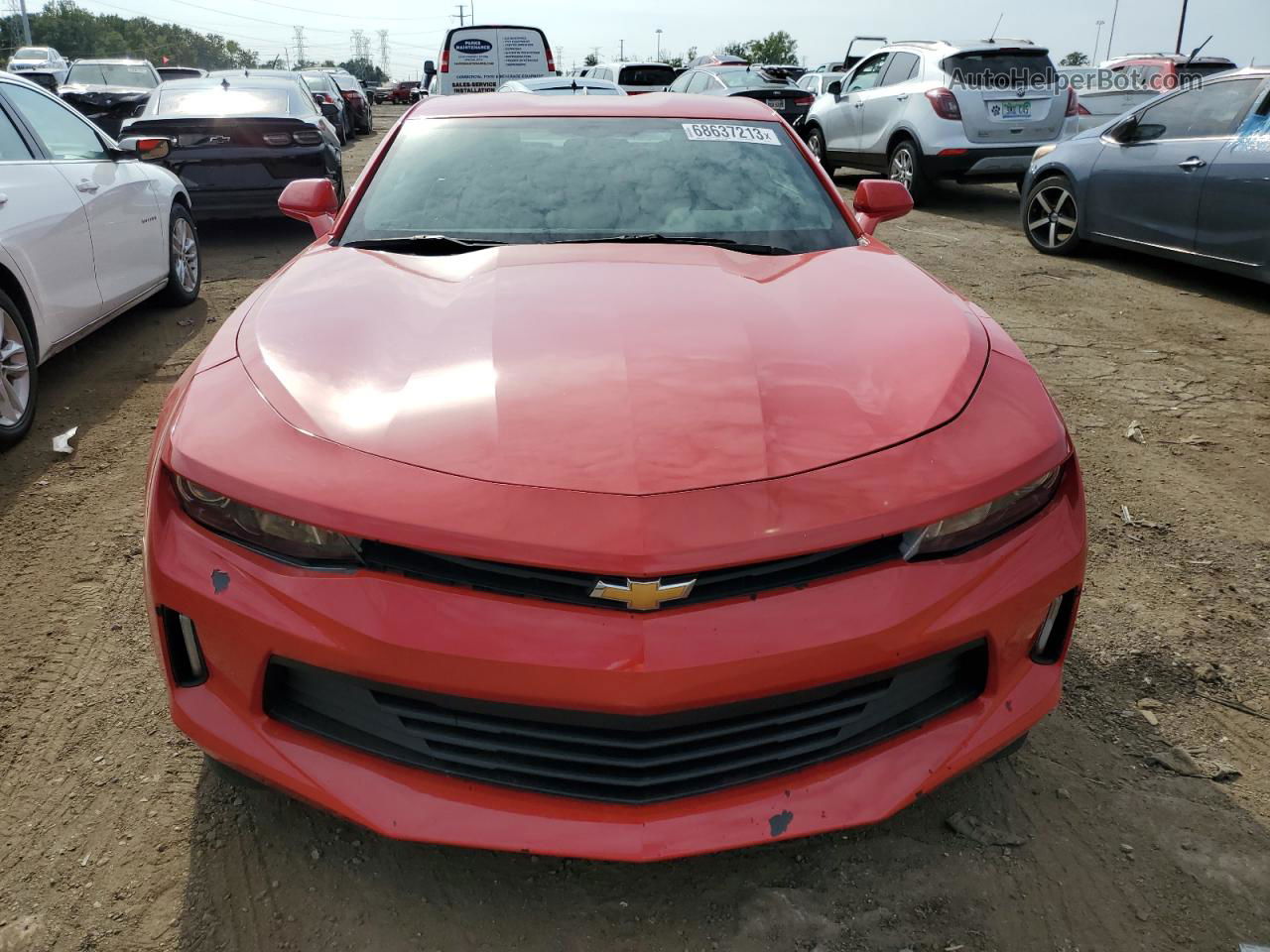 2018 Chevrolet Camaro Lt Red vin: 1G1FB1RS3J0120187