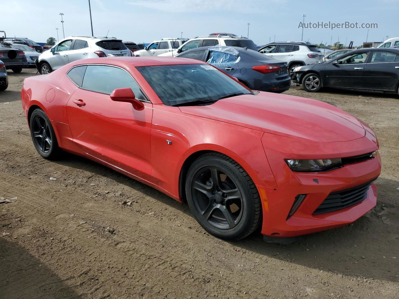 2018 Chevrolet Camaro Lt Red vin: 1G1FB1RS3J0120187