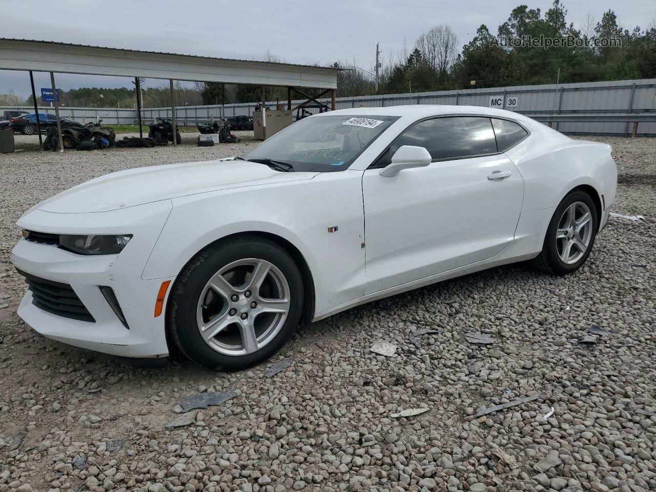 2018 Chevrolet Camaro Lt White vin: 1G1FB1RS3J0190031