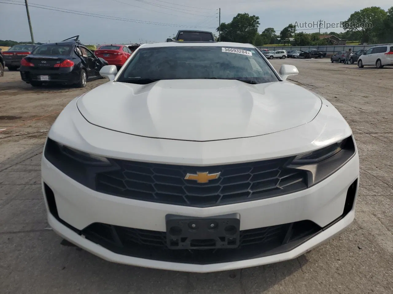 2020 Chevrolet Camaro Ls White vin: 1G1FB1RS3L0101478