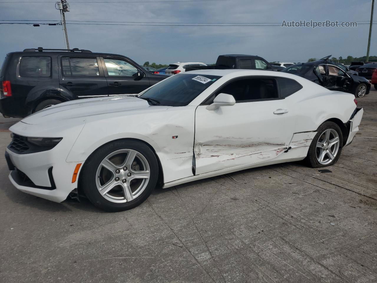 2020 Chevrolet Camaro Ls White vin: 1G1FB1RS3L0101478