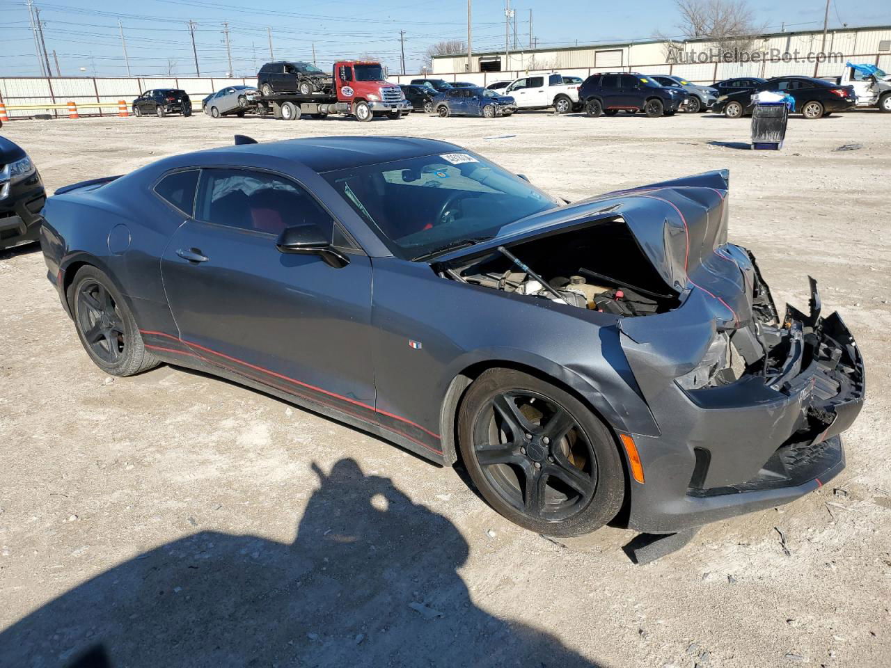 2020 Chevrolet Camaro Ls Gray vin: 1G1FB1RS3L0115624