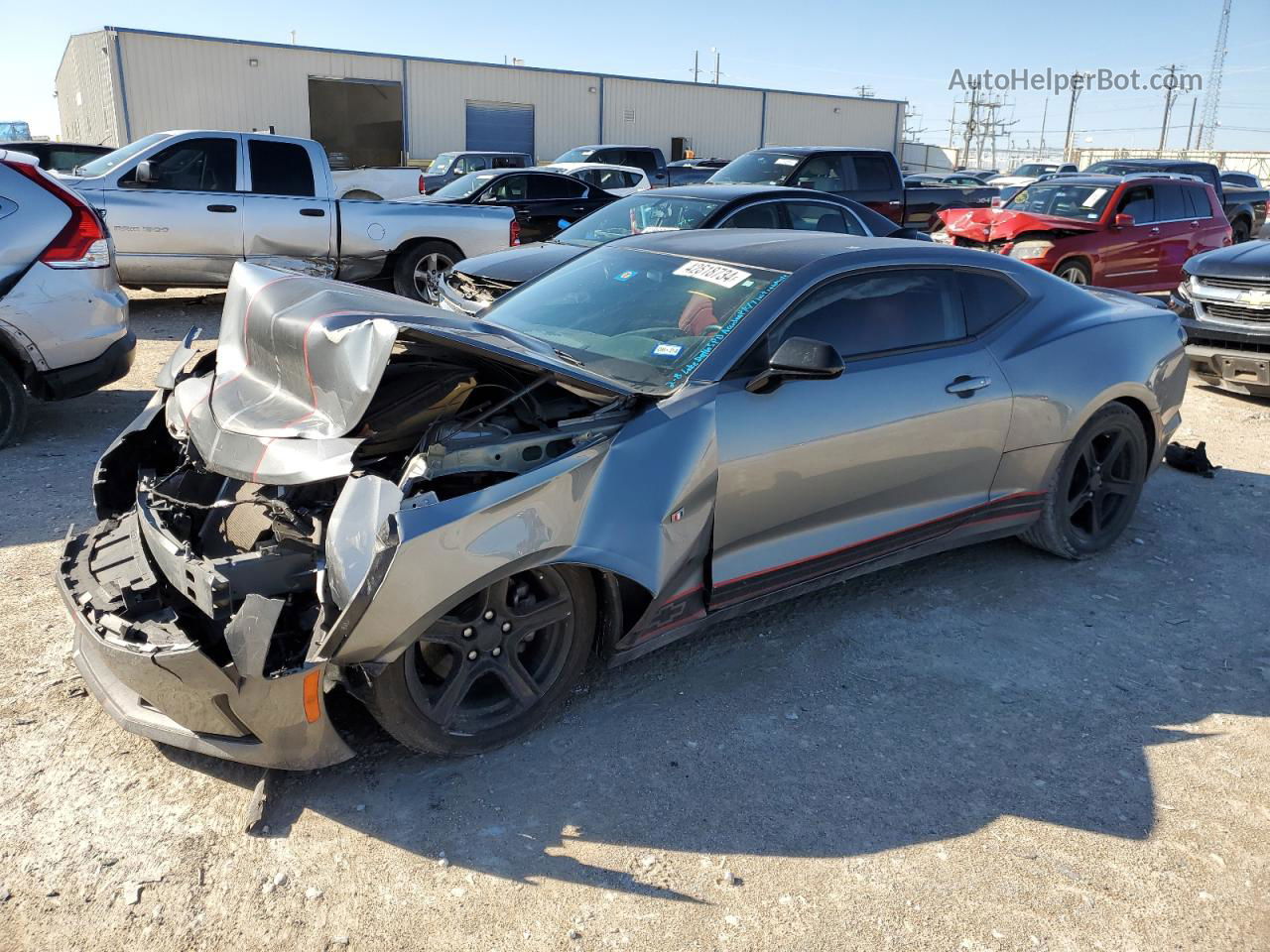 2020 Chevrolet Camaro Ls Gray vin: 1G1FB1RS3L0115624