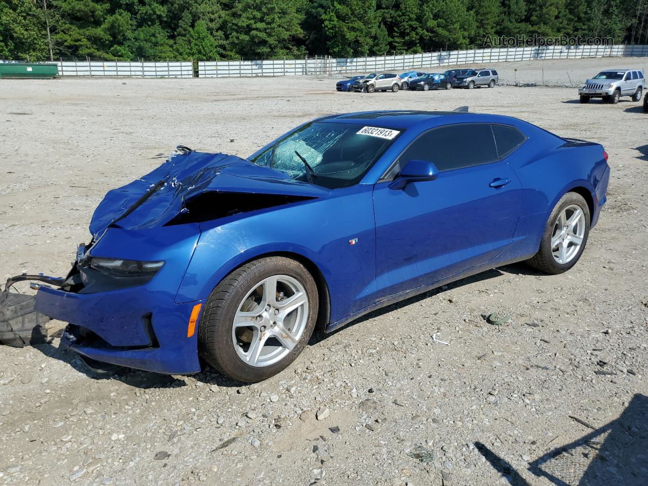 2020 Chevrolet Camaro Ls Blue vin: 1G1FB1RS3L0119544