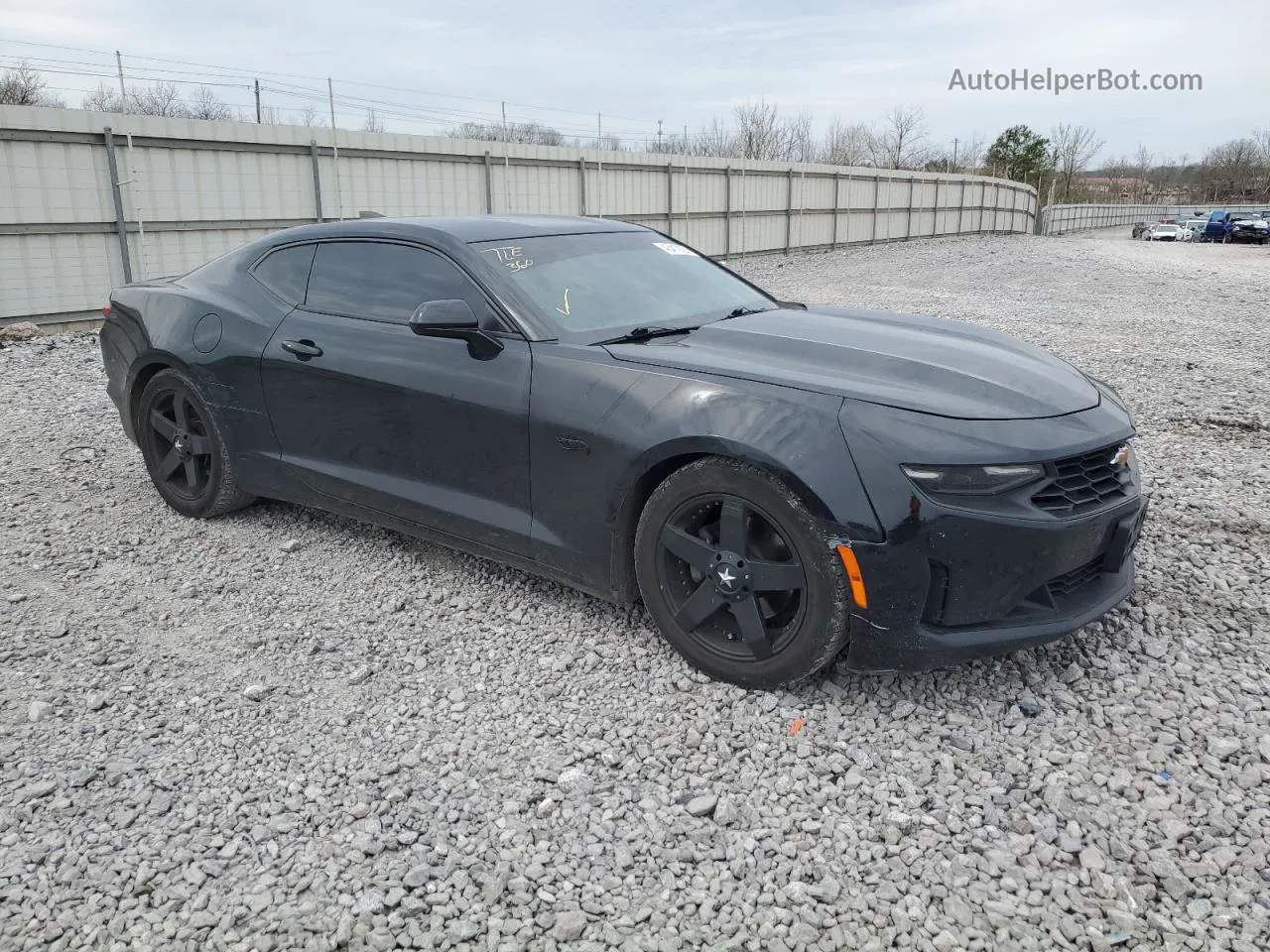 2020 Chevrolet Camaro Ls Black vin: 1G1FB1RS3L0124419