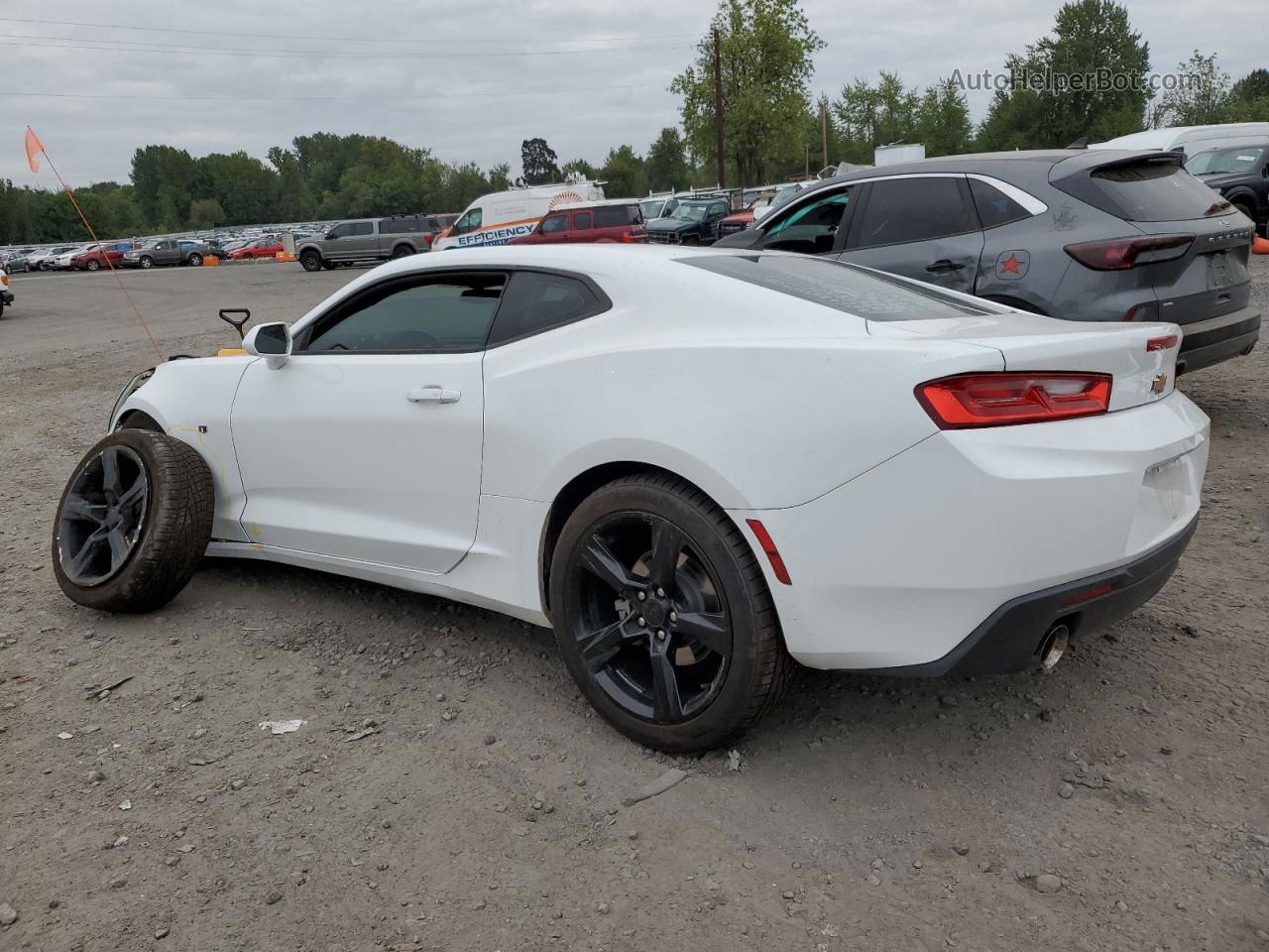 2017 Chevrolet Camaro Lt White vin: 1G1FB1RS4H0132584