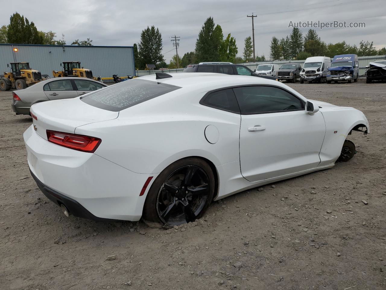 2017 Chevrolet Camaro Lt White vin: 1G1FB1RS4H0132584