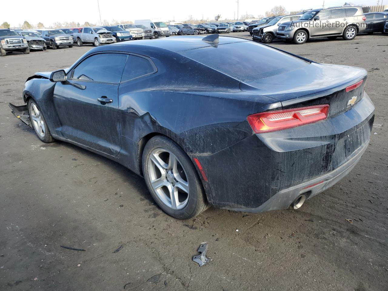 2017 Chevrolet Camaro Lt Black vin: 1G1FB1RS4H0177606