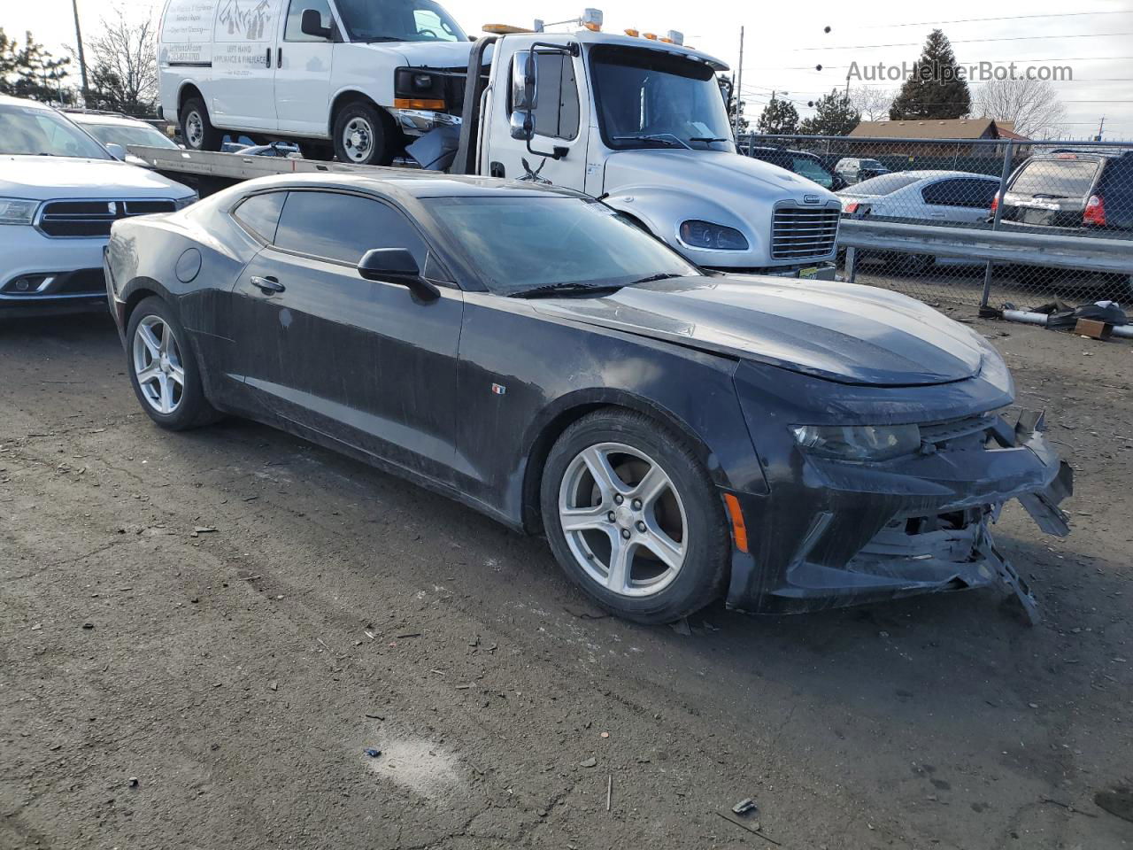 2017 Chevrolet Camaro Lt Black vin: 1G1FB1RS4H0177606