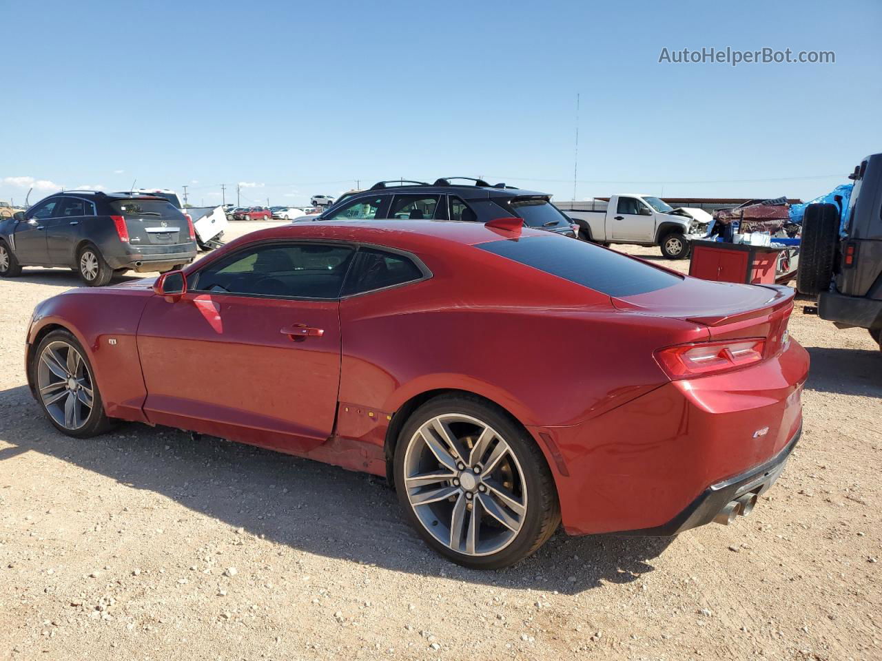 2017 Chevrolet Camaro Lt Red vin: 1G1FB1RS4H0182028