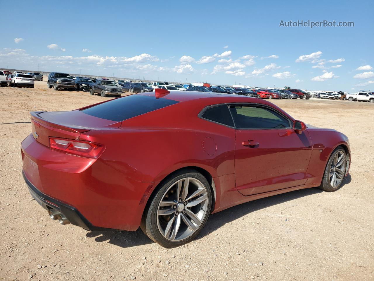 2017 Chevrolet Camaro Lt Red vin: 1G1FB1RS4H0182028