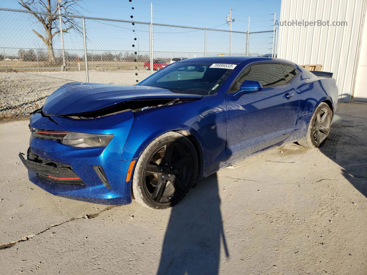 2018 Chevrolet Camaro Lt Blue vin: 1G1FB1RS4J0104970