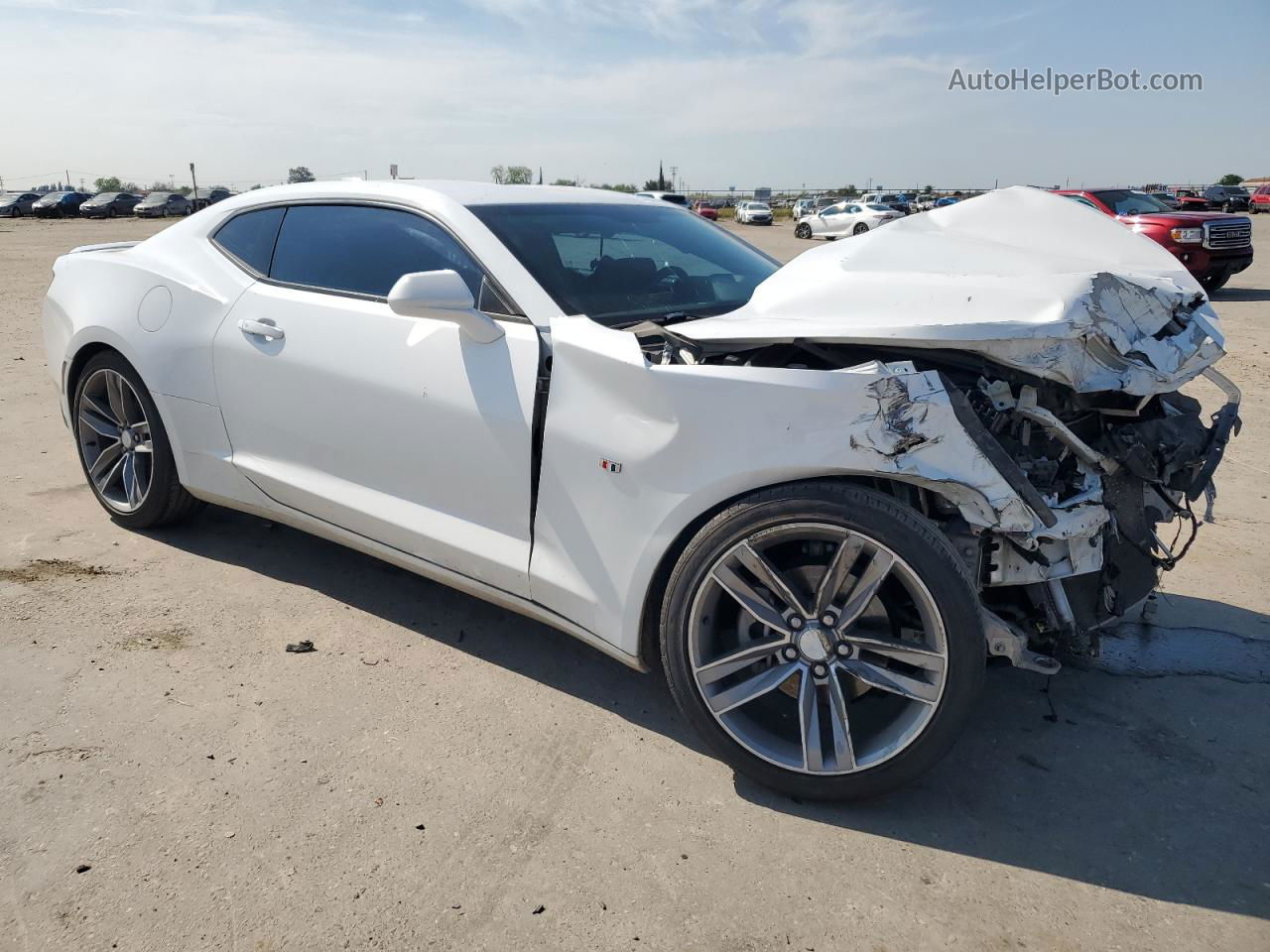 2018 Chevrolet Camaro Lt White vin: 1G1FB1RS4J0129142