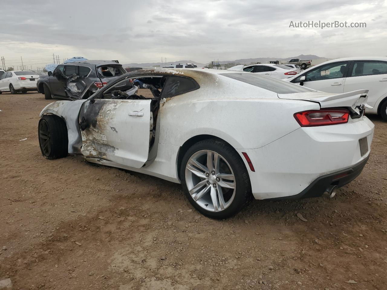 2018 Chevrolet Camaro Lt White vin: 1G1FB1RS4J0164070