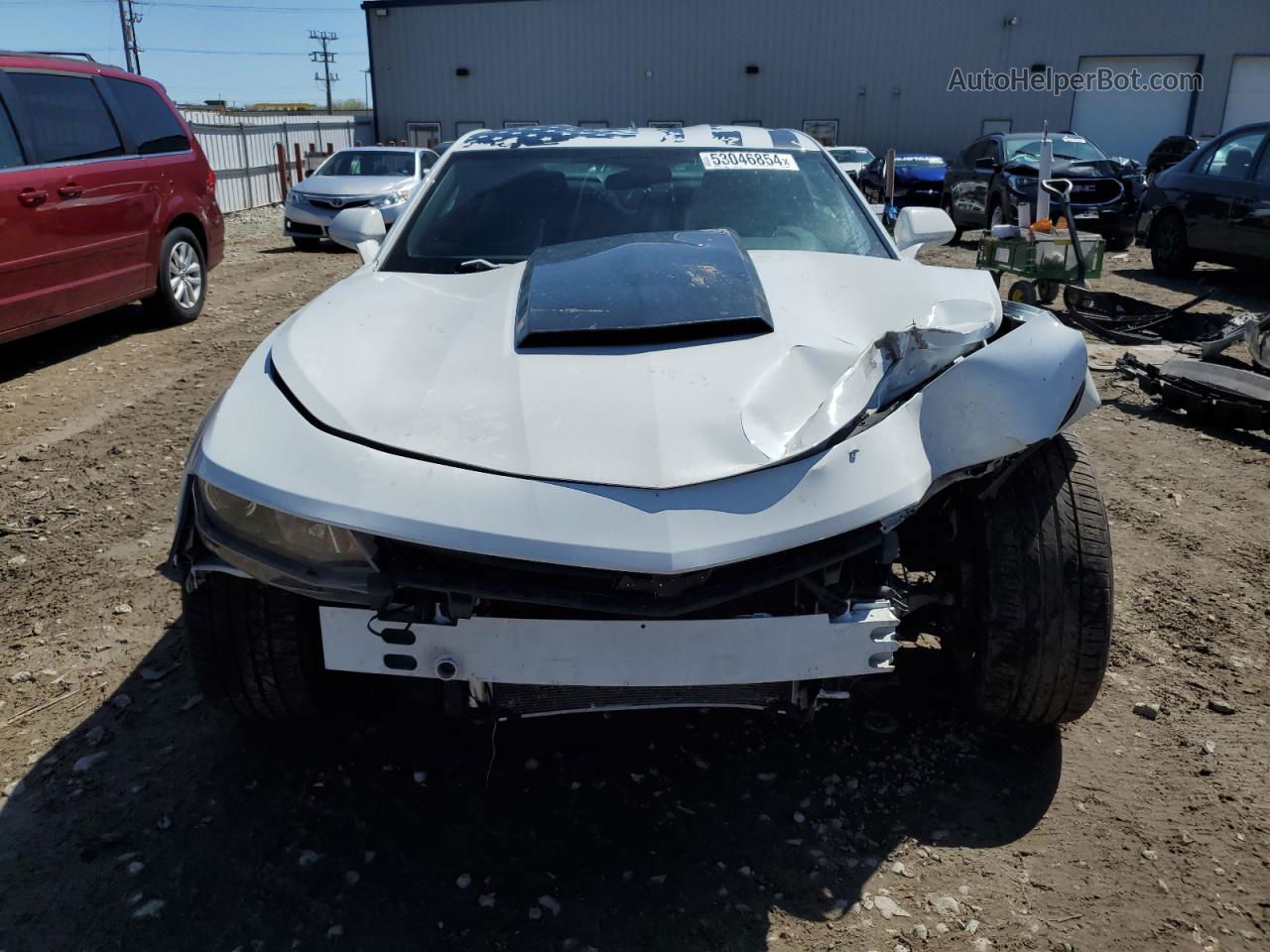 2018 Chevrolet Camaro Lt White vin: 1G1FB1RS4J0190586