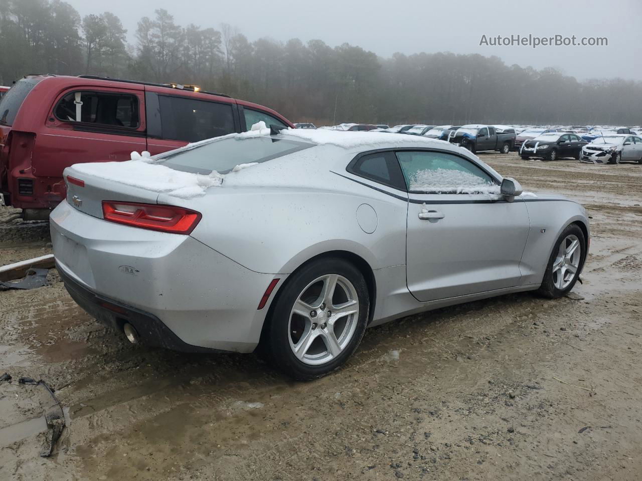 2018 Chevrolet Camaro Lt Silver vin: 1G1FB1RS4J0190958