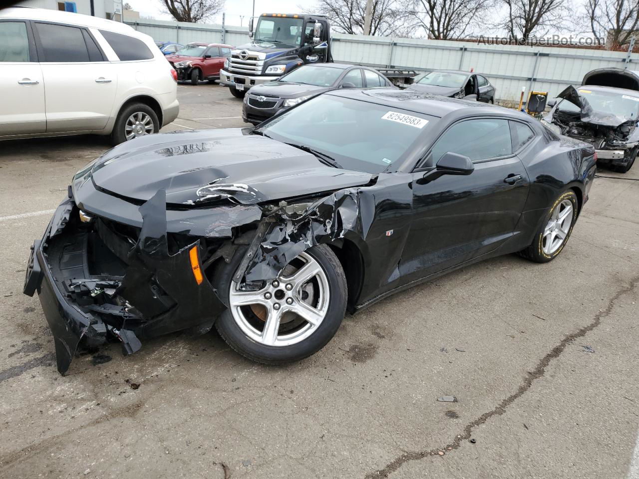 2020 Chevrolet Camaro Ls Черный vin: 1G1FB1RS4L0113333